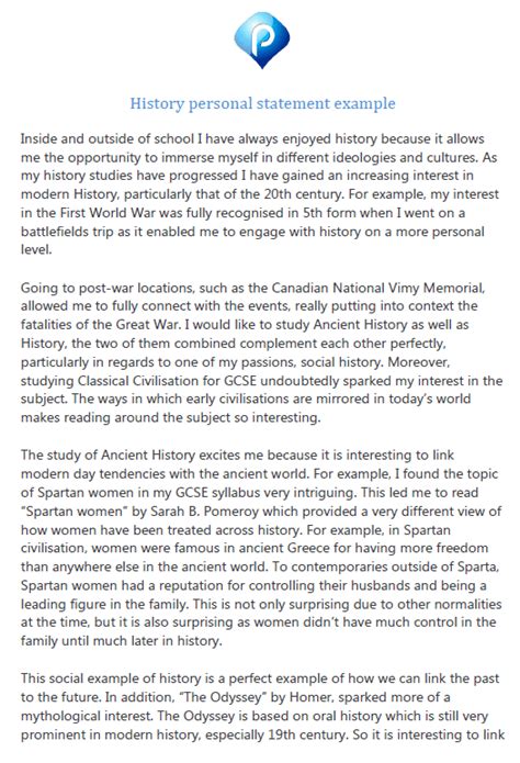 PERSONAL HISTORY STATEMENT.